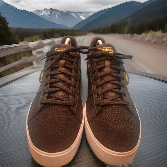 Adidas Daily 3.0 Shoes Sneaker Black / Grn Sz.10 Snakeskin Carbon Texture GV7352 - Picture 3 of 7